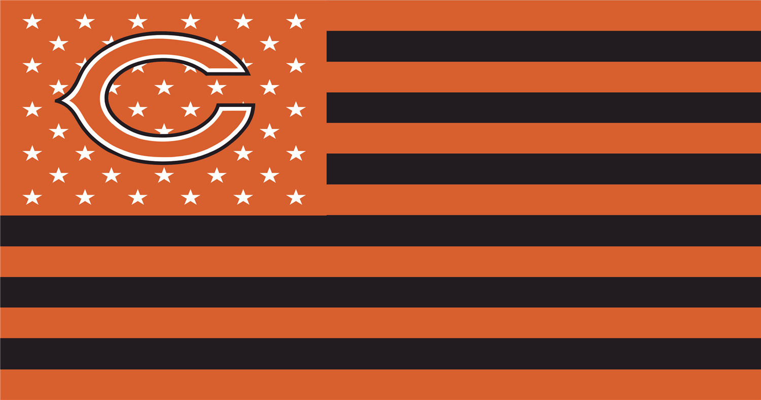 Chicago Bears Flags DIY iron on transfer (heat transfer)